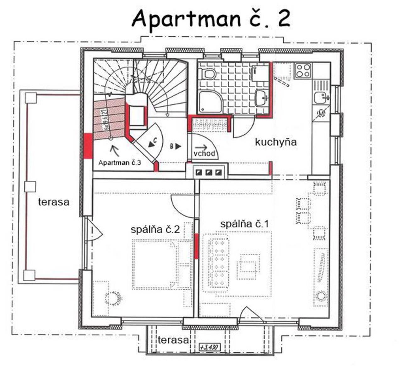 Apartmany Diana Dunajská Streda Kamer foto